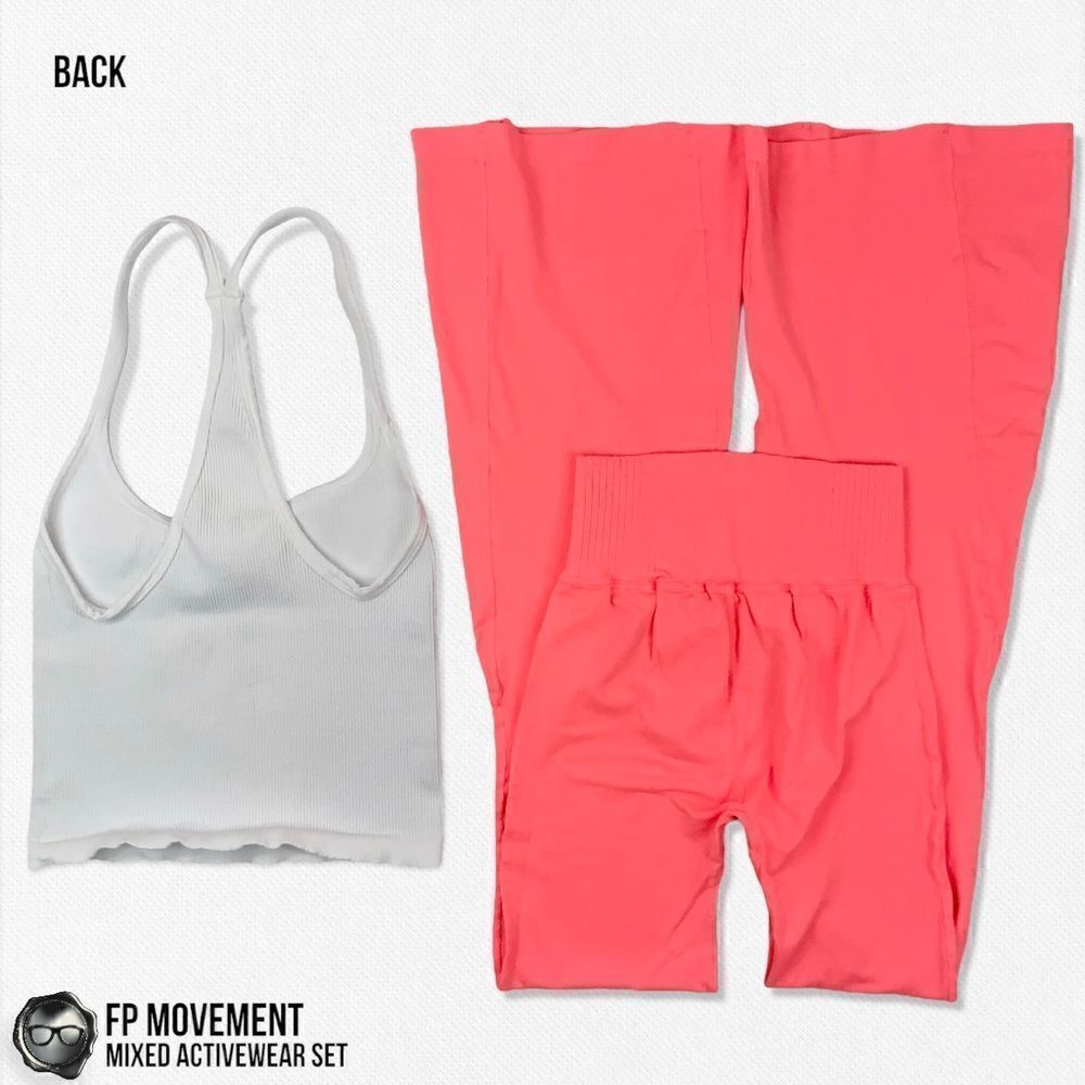FP MOVEMENT ACTIVEWEAR SET: SWEETHEART CROP TANK + GOOD KARMA FLARE LEGGINGS - Picture 2 of 15